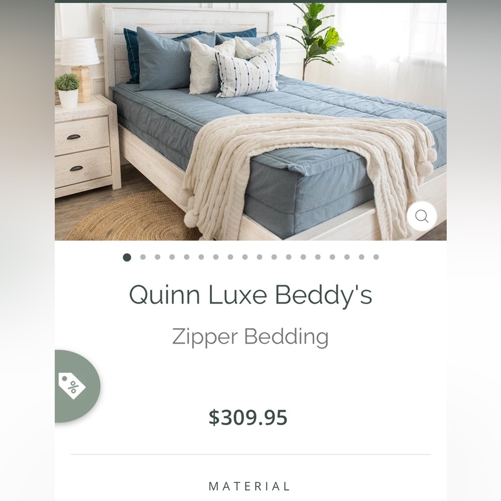 Beddys Twin Quinn minky bedding